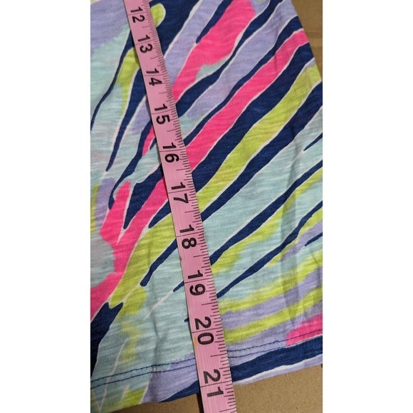 LILLY PULITZER Small Top Enna Off Shoulder Indigo‎ Stripes Boho Resort - Picture 9 of 9